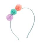 Triple PomPom Tiara